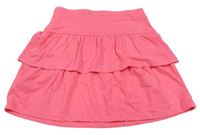 Neonově růžová bavlněná sukně Matalan
