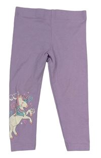 Lila legíny s jednorožcem Primark
