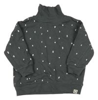 Tmavošedá vzorovaná mikina s rolákem George