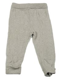 Béžové žebrované pletené tepláky Zara