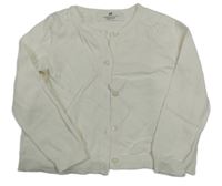 Bílý propínací svetr H&M