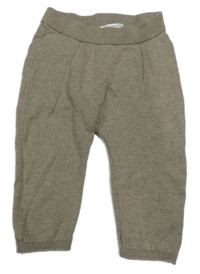 Světlehnědé pletené tepláky H&M