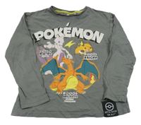 Šedé triko s pokémony C&A