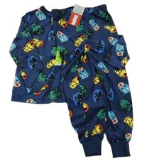 Nové - Tmavomodré plyšové pyžamo - Avengers Primark