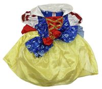 Kostým - Modro-žluté saténovo/tylové šaty - Sněhurka