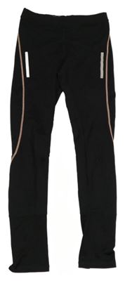 Černé sportovní funkční legíny s pruhy H&M