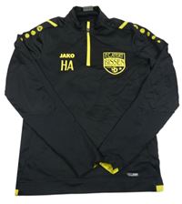 Černo-žlutá sportovní mikina s logem zn. Jako