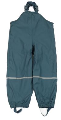 Modrošedé nepromokavé podšité laclové kalhoty Lupilu