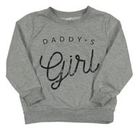 Šedá melírovaná mikina s nápisem 