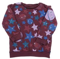 Vínová mikina s vesmírem Primark