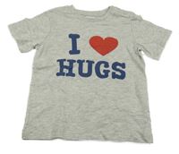 Šedé tričko s nápisem H&M