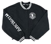 Černá propínací crop mikina Wednesday H&M