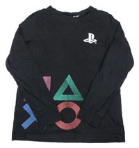 Černé triko PlayStation H&M