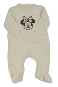 Smetanový sametový overal s Minnie Disney 