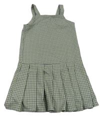 Černo-bílo-zelené kostkované šaty PRIMARK
