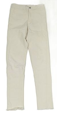 Smetanové skinny rifle ZARA