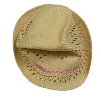 Béžový klobouk s pruhem H&M vel. 110/116