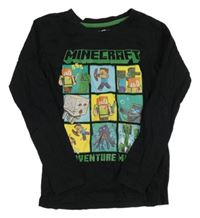 Černé triko s Minecraft