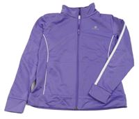 Fialová funkční sportovní mikina s logem Domyos