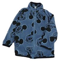 Modrá fleecová propínací mikina s Mickey Disney