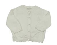 Bílý propínací svetr PRIMARK