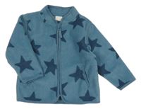 Modrá fleecová propínací mikina s hvězdičkami Next