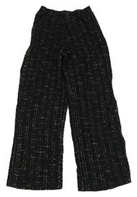 Černo-bílé kostkované teplé kalhoty Y.F.K.