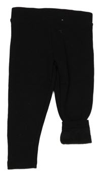 Černé teplákové zateplené legíny PRIMARK