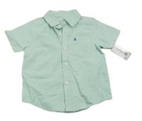 Nové - mátová melírovaná košile s lodičkou carter's