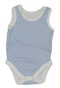 Modro-bílé pruhované tílkové body Nutmeg