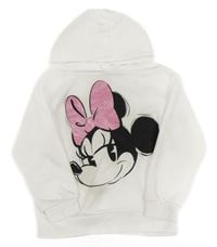 Bílá mikina s Minnie a kapucí Primark