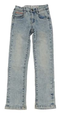 Modro-bílé plísňové skinny teplákové rifle dopodopo