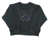 Černá oversize crop mikina s Kuromi H&M