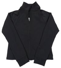 Černá propínací sportovní crop mikina F&F