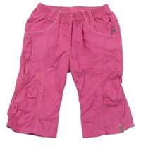 Růžové plátěné kalhoty Sanetta 