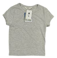 Šedé melírované crop tričko H&M