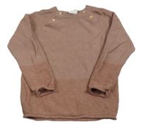 Starorůžovo-melírovaný svetr H&M