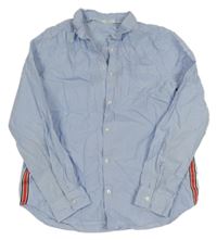 Modro-bílá pruhovaná halenka s pruhy H&M