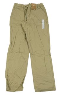 Nové - Pískové plátěné chino kalhoty Dunnes