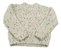 Krémový melírovaný svetr M&S