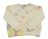 Krémovo-barevná batikovaná mikina George