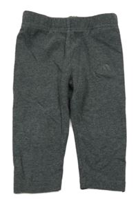 Tmavošedé melírované legíny s logem Adidas