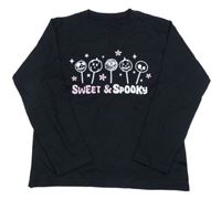 Černé triko s lízátky