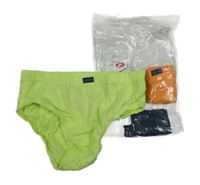 Nové - 3x slipy - limetkové + oranžové + tmavomodré F&F