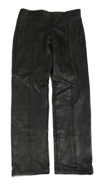 Černé koženkové legíny Zara