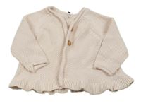 Světlerůžový propínací svetr Mothercare