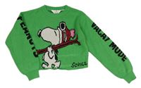 Zelený crop svetr se Snoopym H&M