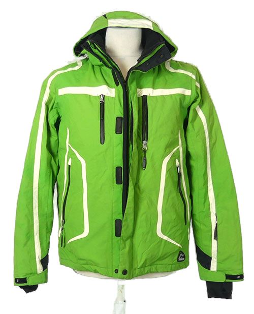 Pánská limetková šusťáková lyžařská bunda s kapucí zn. Level3