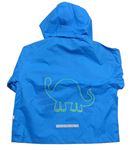 Modrá nepromokavá bunda s kapucí a dinosaurem zn. Impidimpi