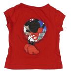 Červené tričko s Minnie 